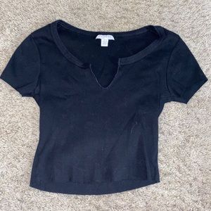 Too shop black crop top